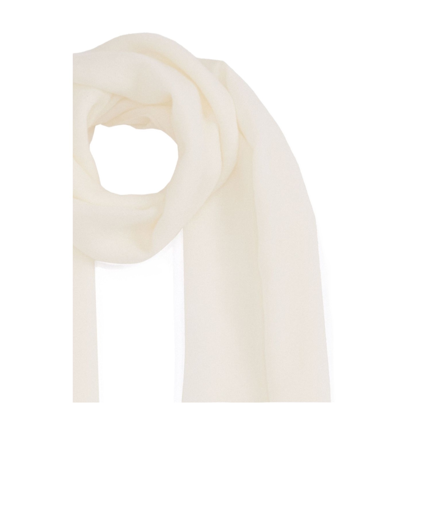 Shop Fabiana Filippi Fringed Scarf In White