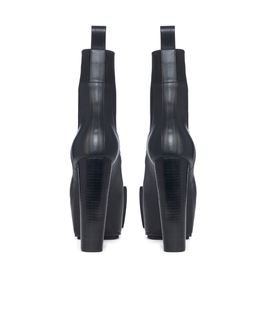 Rick Owens Luxor Grilled 120mm Platform Boots In Black