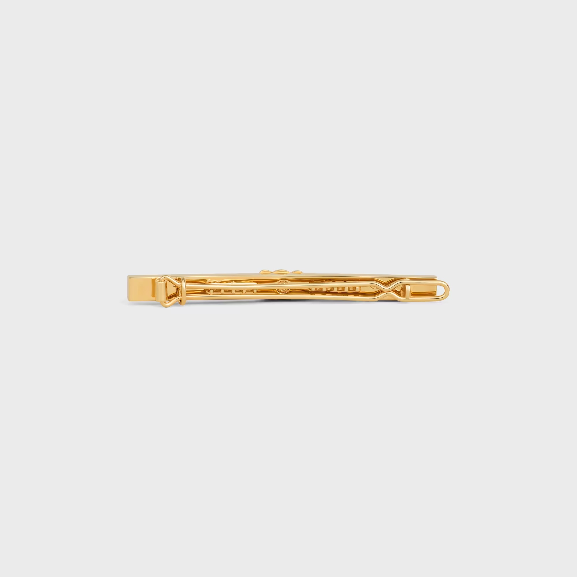 Celine Sparkle Hair Clip In Strass And Brass With Gold Finish In Gold