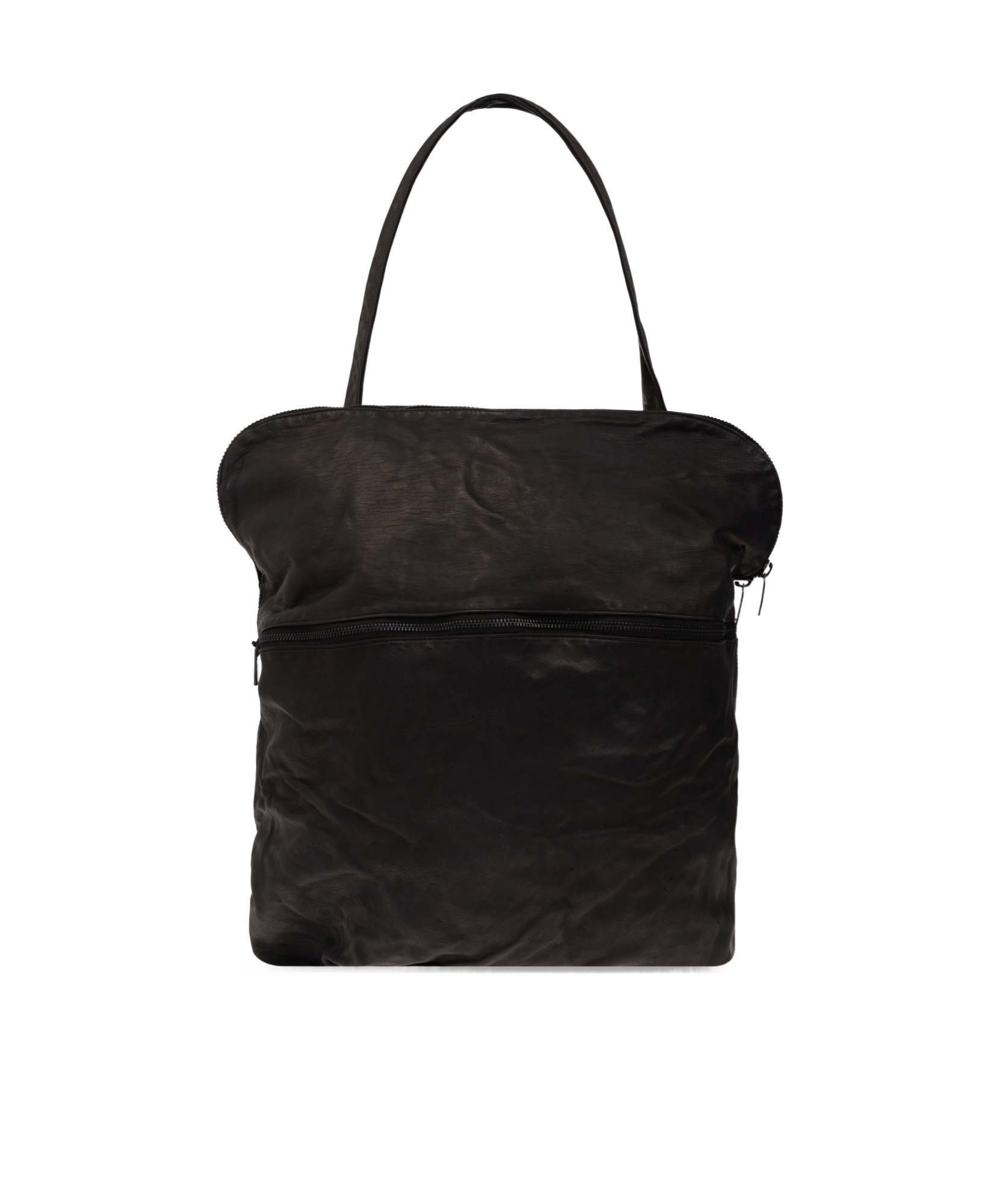Yohji Yamamoto Zippered Shoulder Bag In Black