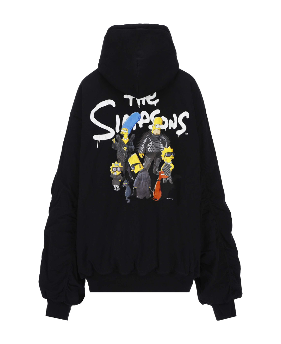 Balenciaga The Simpsons Bomber Jacket In Black