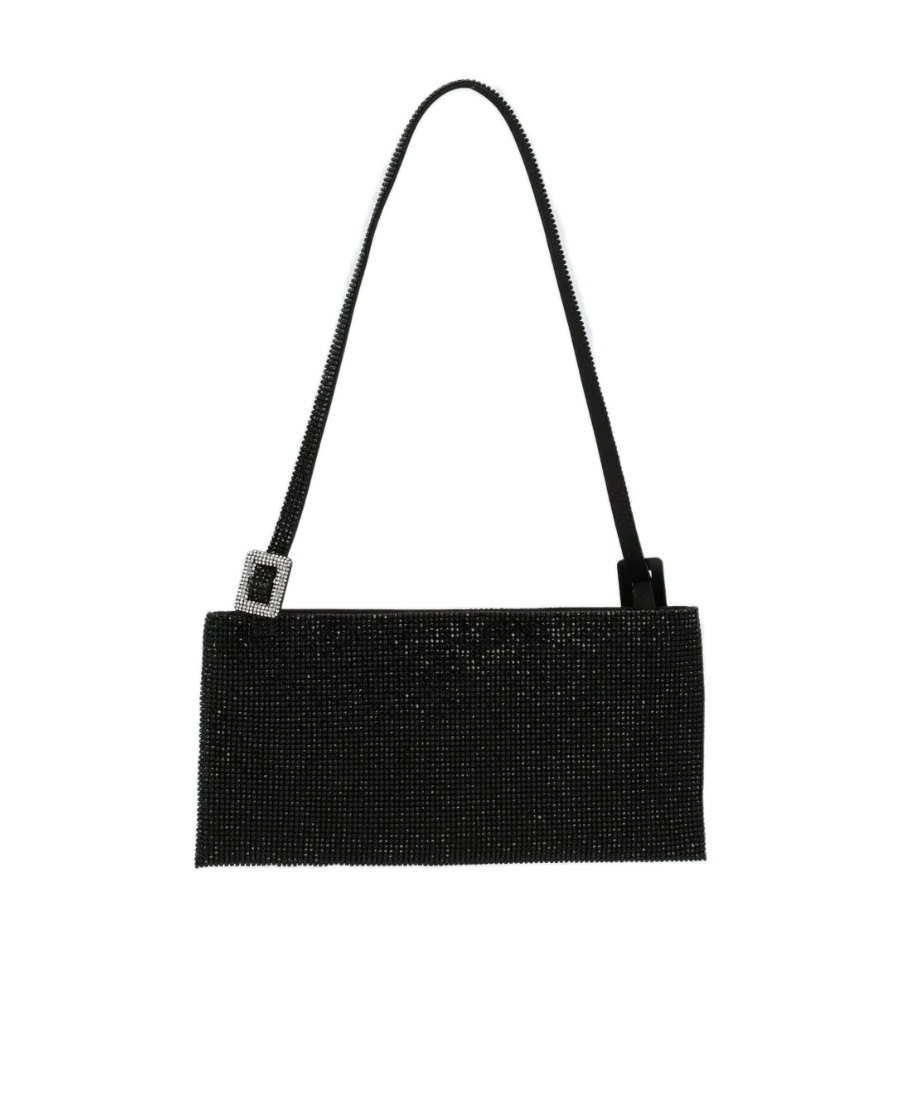 Benedetta Bruzziches Tasche Crystal-embellished Mini Bag In Black