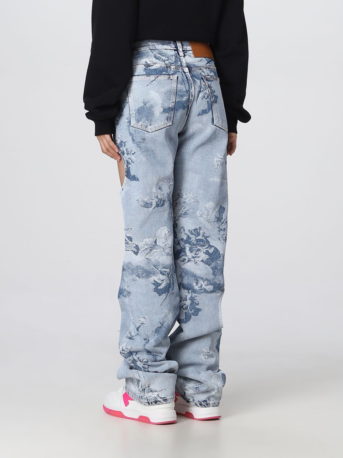 Off-white Sky Meteor Cool Baggy Jeans In Blue