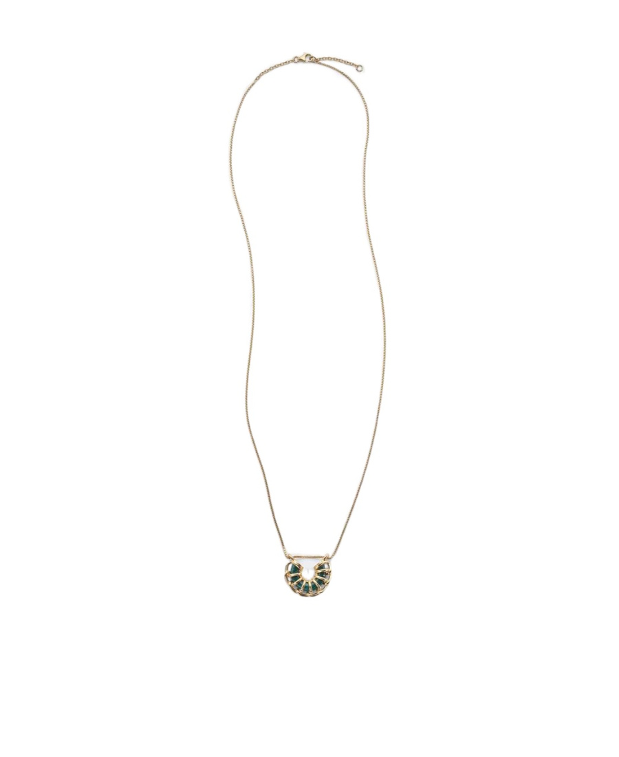 Bottega Veneta Coil Pendant Necklace In Multicolor