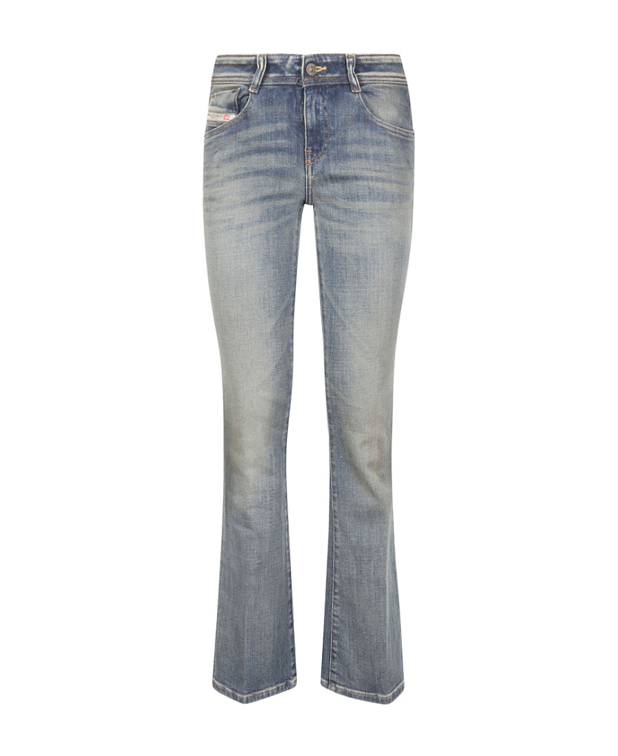 Shop Diesel 1969 D-ebbey Bootcut Jeans In Gray