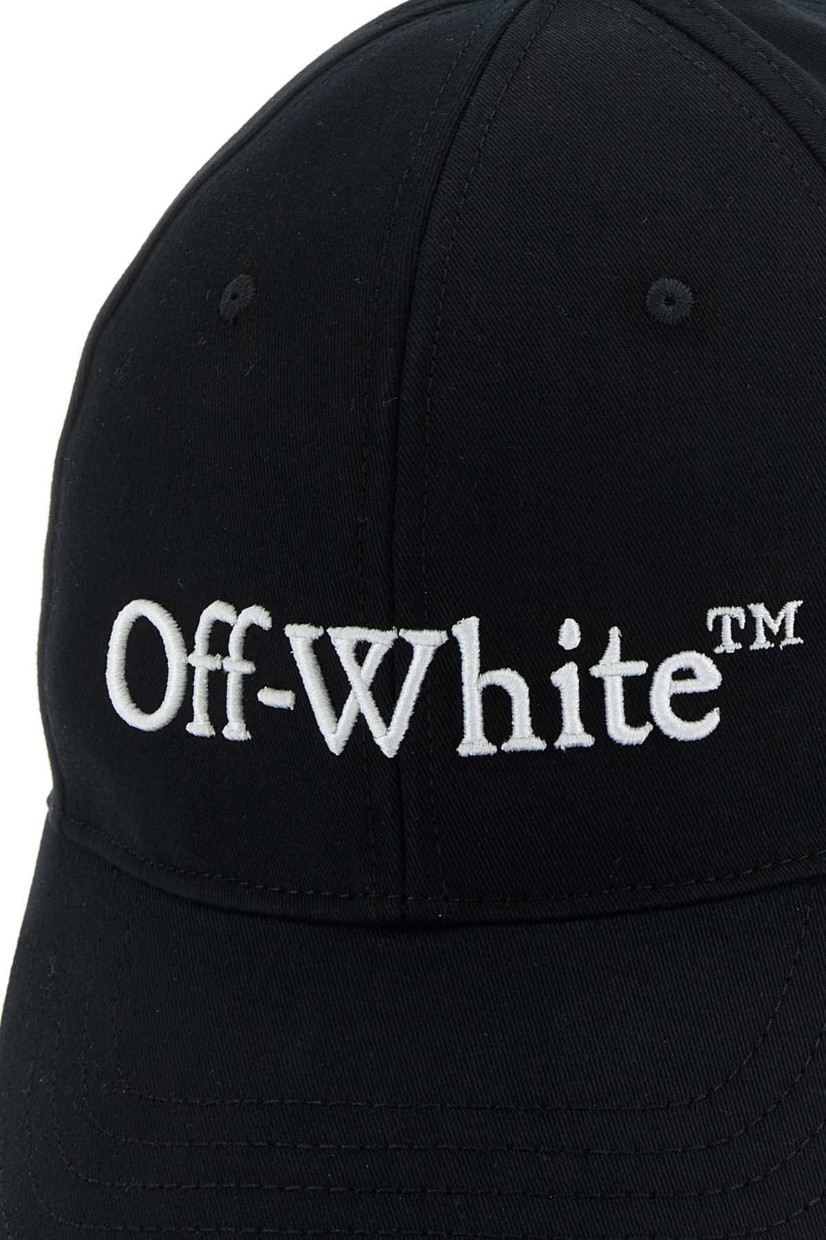 Off-white Woman Black Cotton Hat In Black
