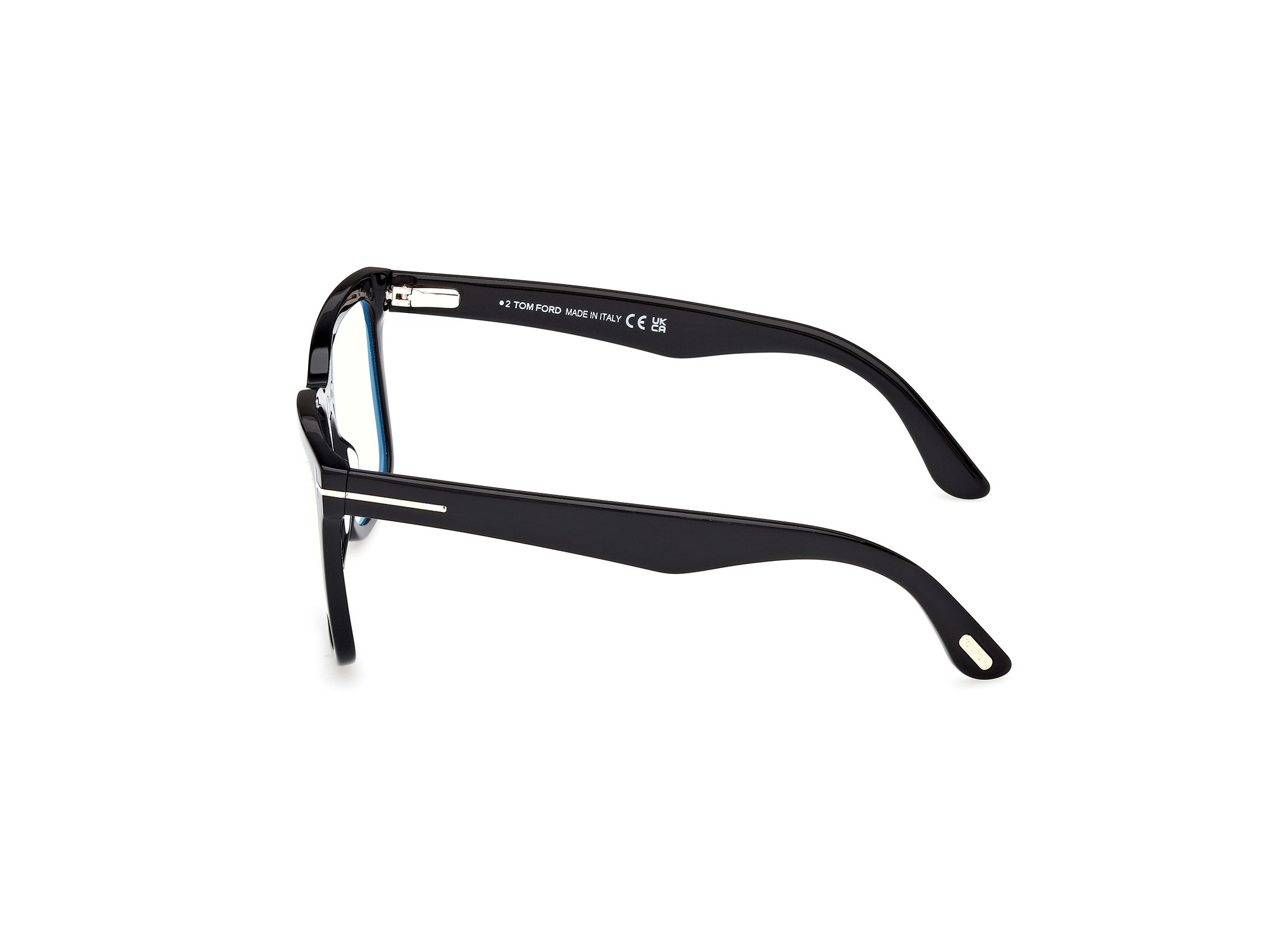 Tom Ford Clip-on Sunglasses In Black