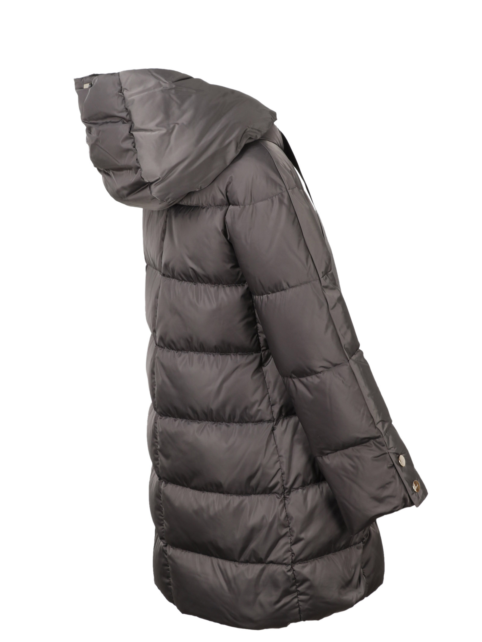 Herno Hooded Padded Coat In Black