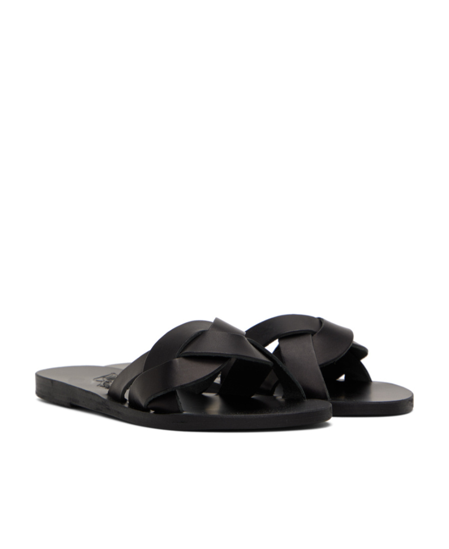 ANCIENT GREEK SANDALS LOGO FLAT SLIPPERS