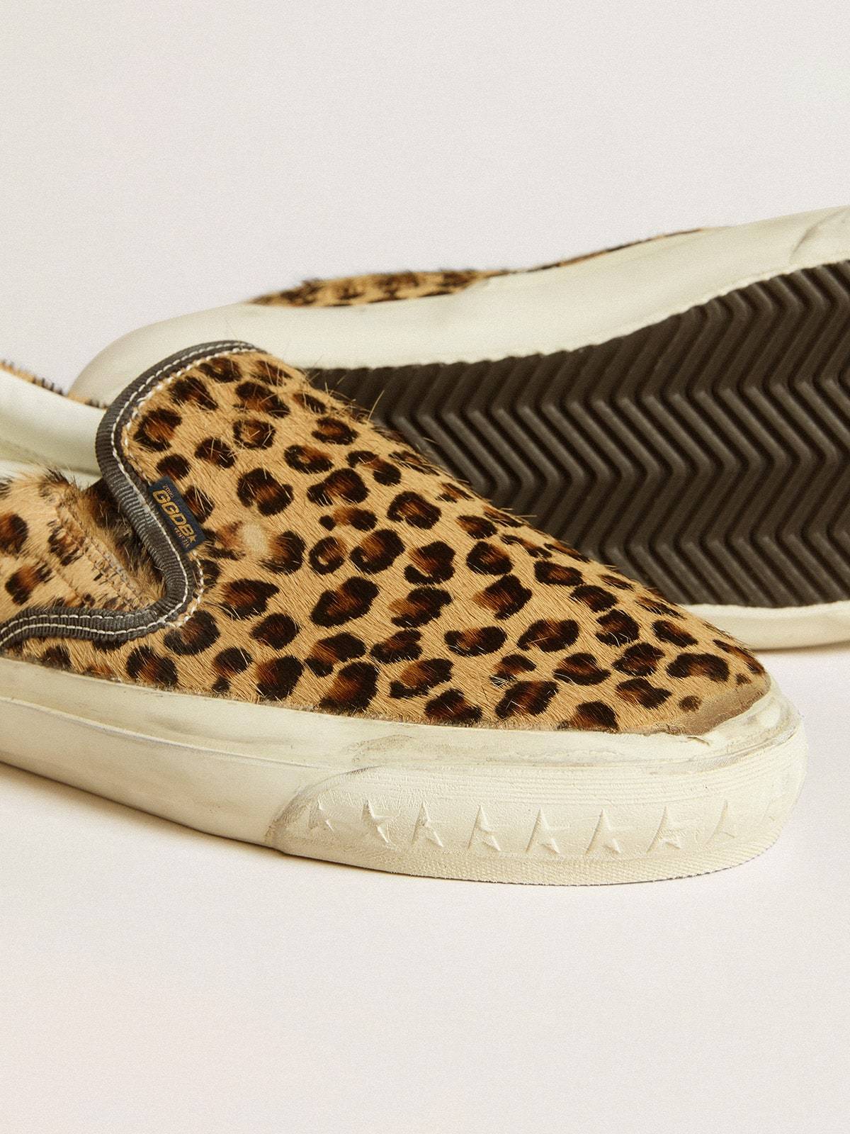 Golden Goose Calfhair And Leather Slip-on Sneakers In Nude