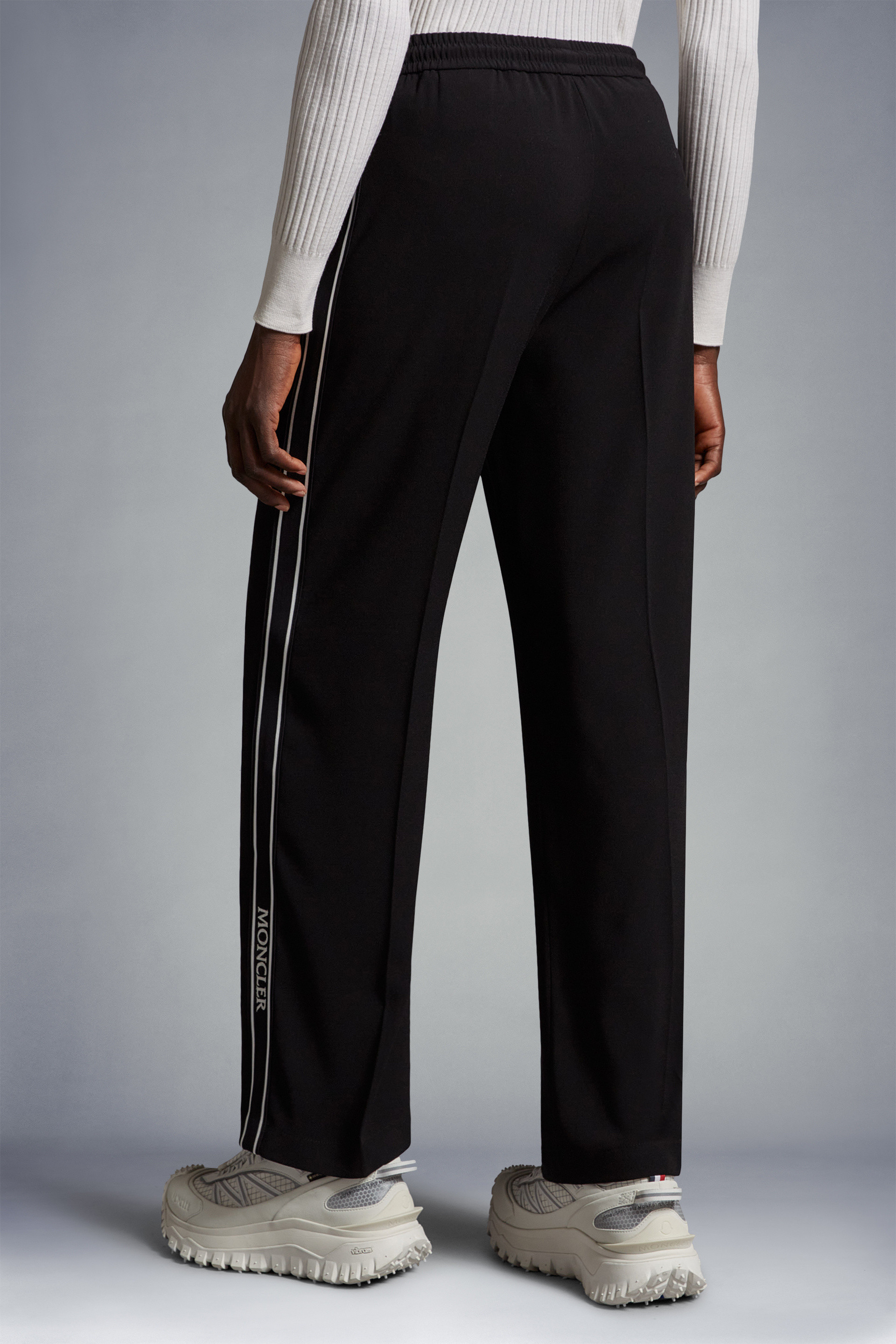 MONCLER SATIN TRACK PANTS