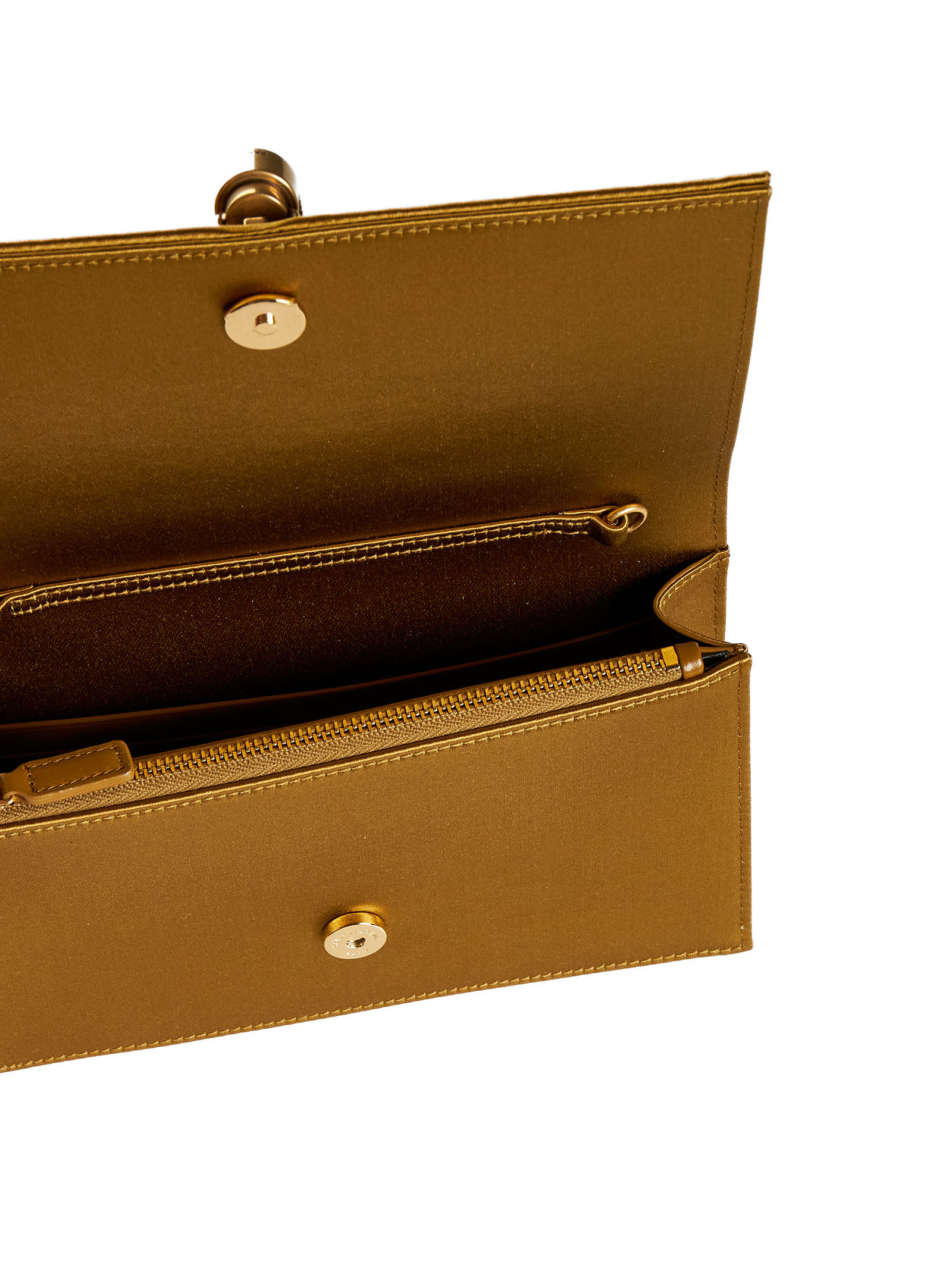 Saint Laurent Flip Shoulder Bag In Orange