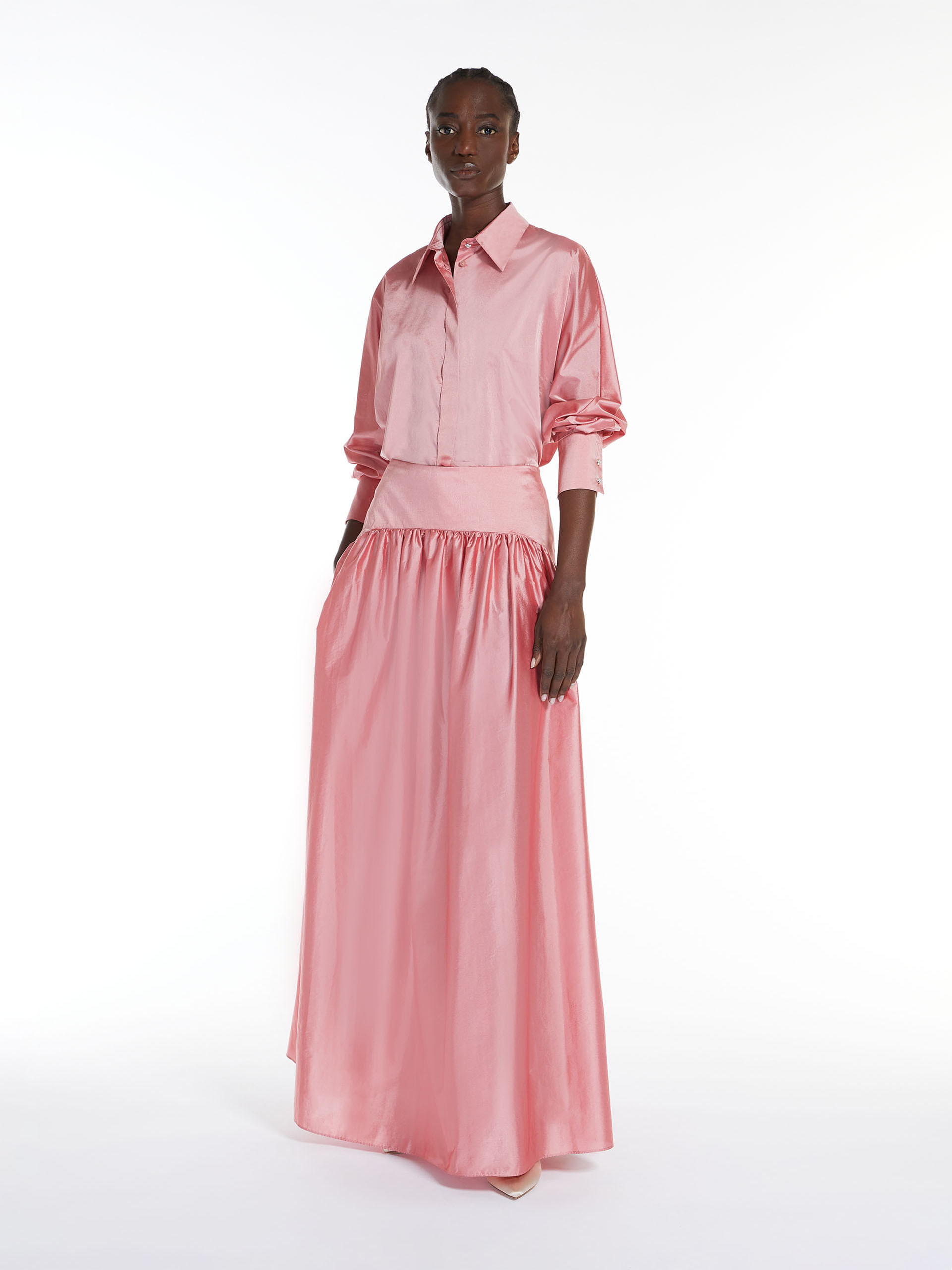 Max Mara Zipper Skirt On The Back In Pink