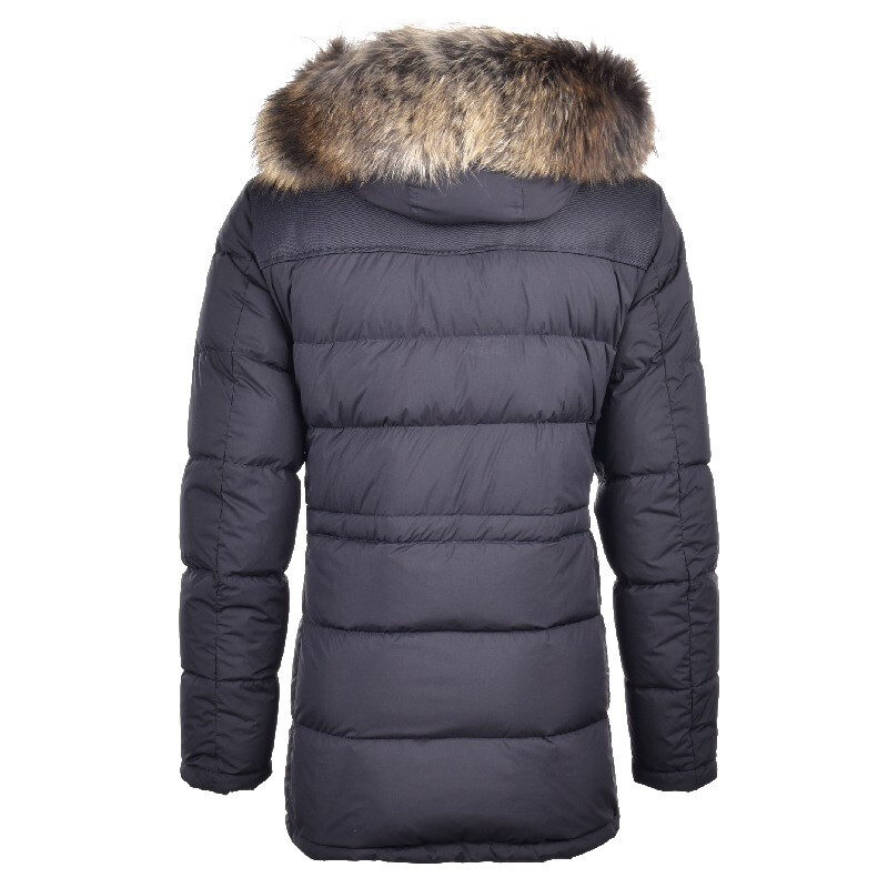 PAUL & SHARK TIBETAN BLUE ZIPPER QUILTED DOWN JACKET