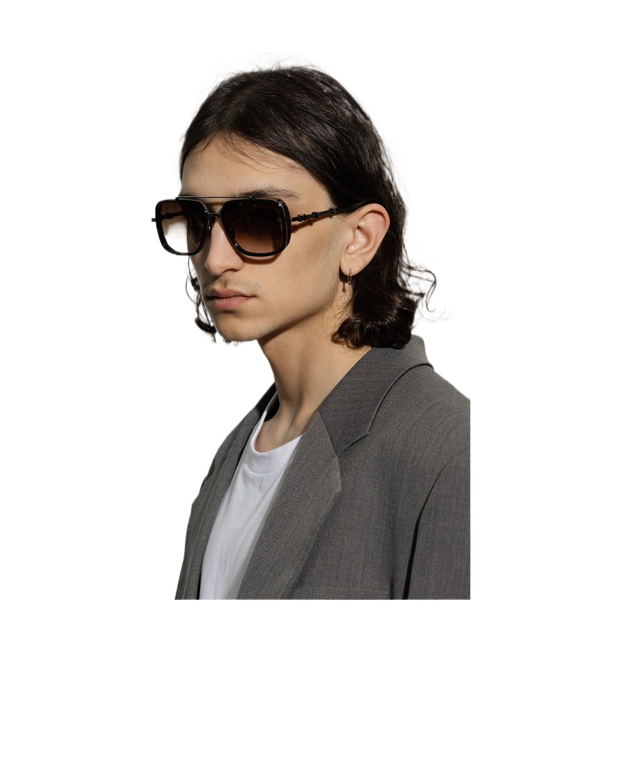 Balmain Logo Glasses In Multicolor