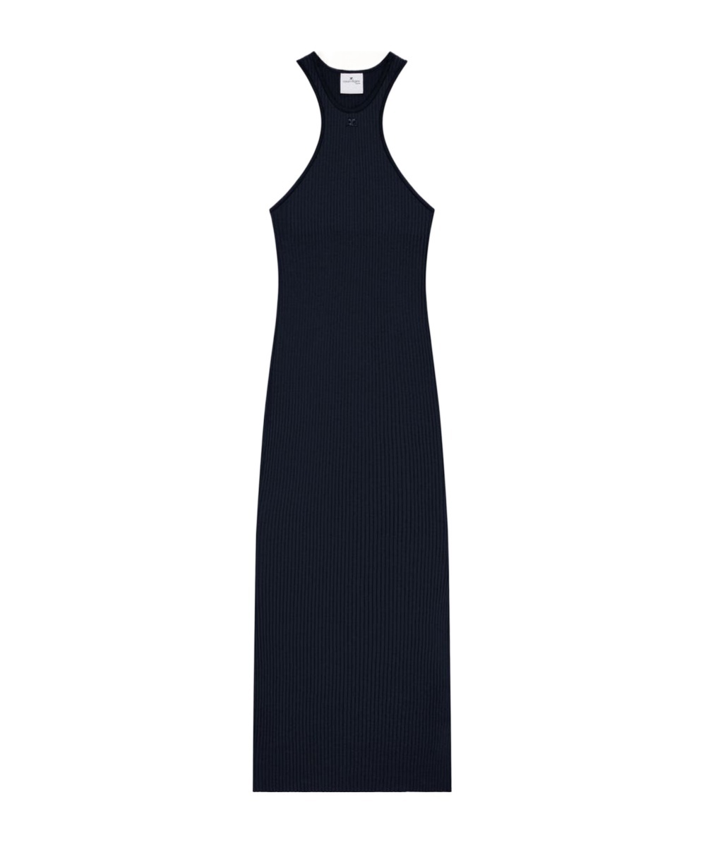 Courrèges Courregès Canale Navy Scuba Straps Dress