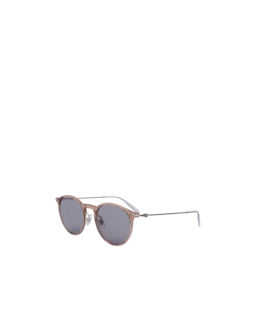 Montblanc Round Sunglasses In Gray