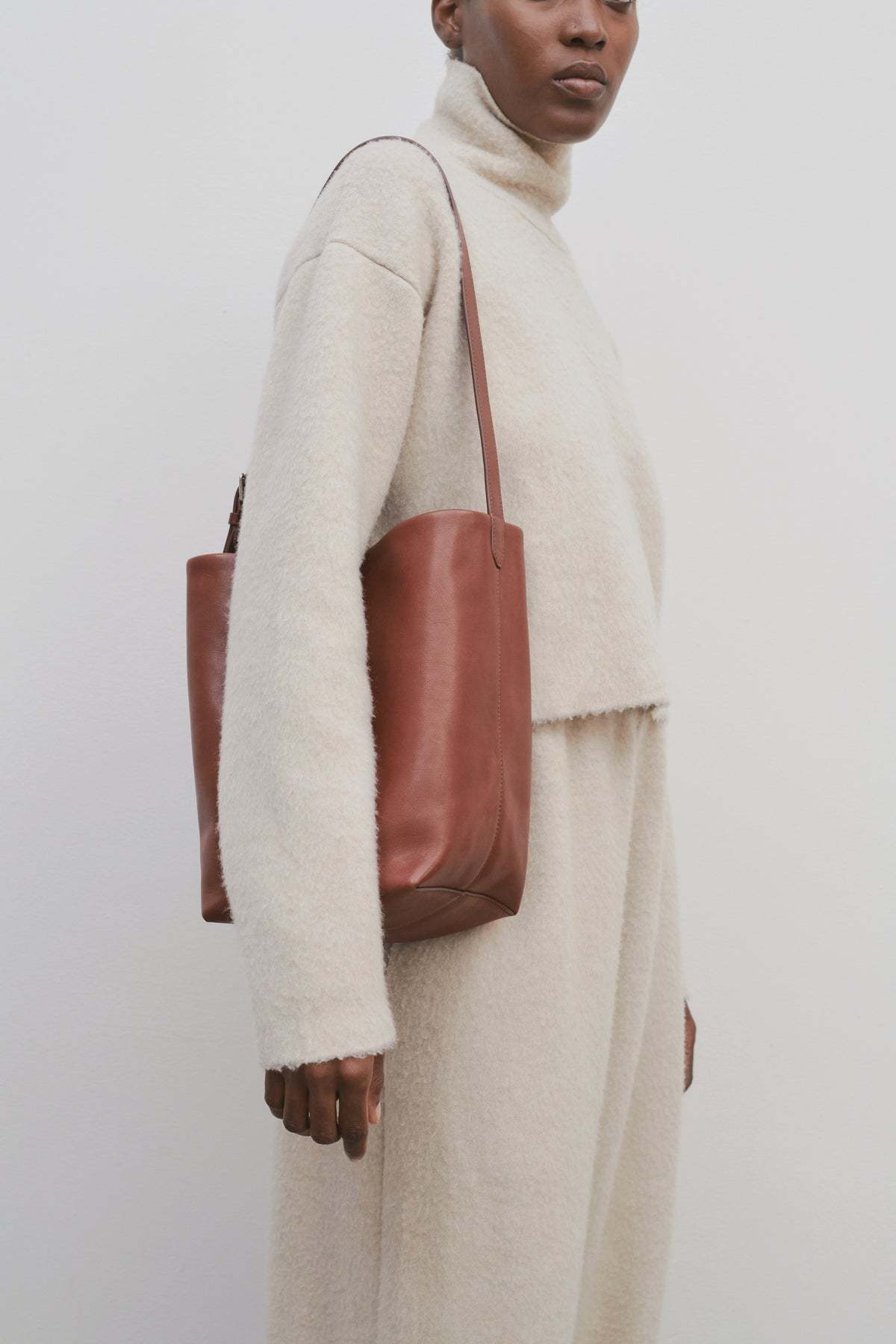 The Row Adjustable Shoulder Bag In Brown