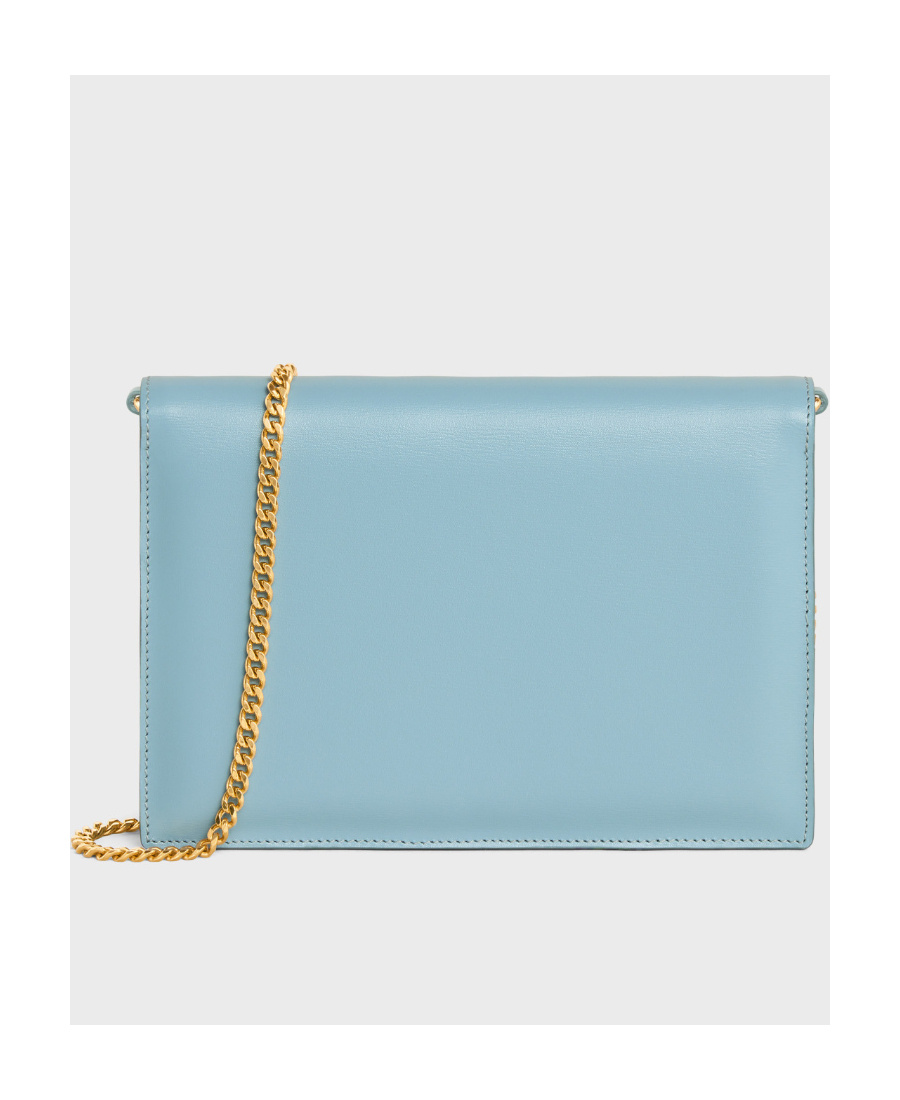 Celine Soir Triomphe Bright Face Handbag In Blue