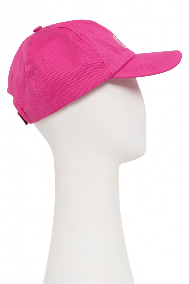 Off-white Off Rounded Baseball Cap Fuchsia Pink In Pink