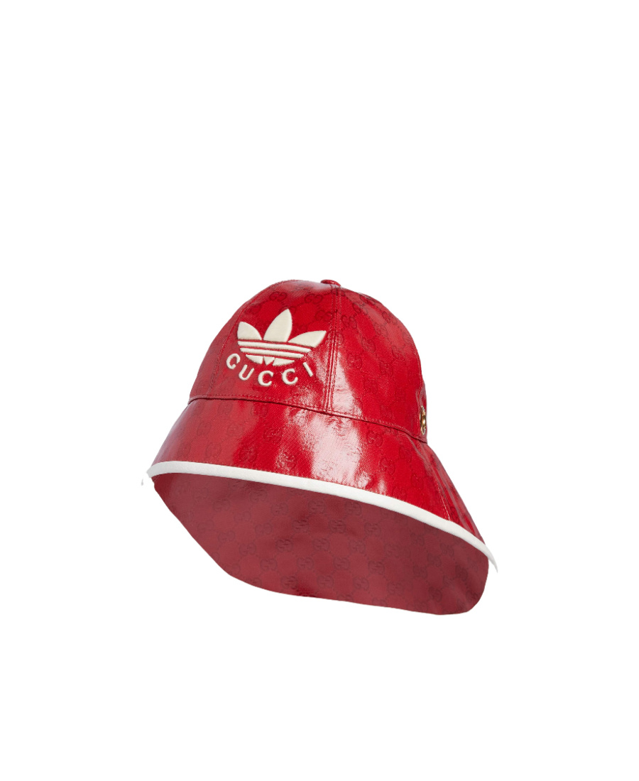 Gucci X Adidas Bell-shaped Hat With Wide Brim In Red