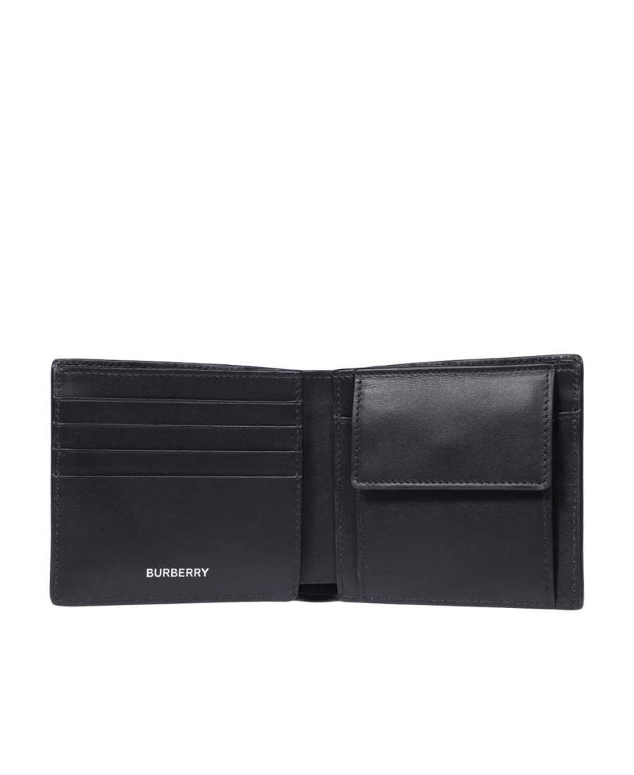 Burberry All-over Check Printed Bi-fold Wallet In Nude