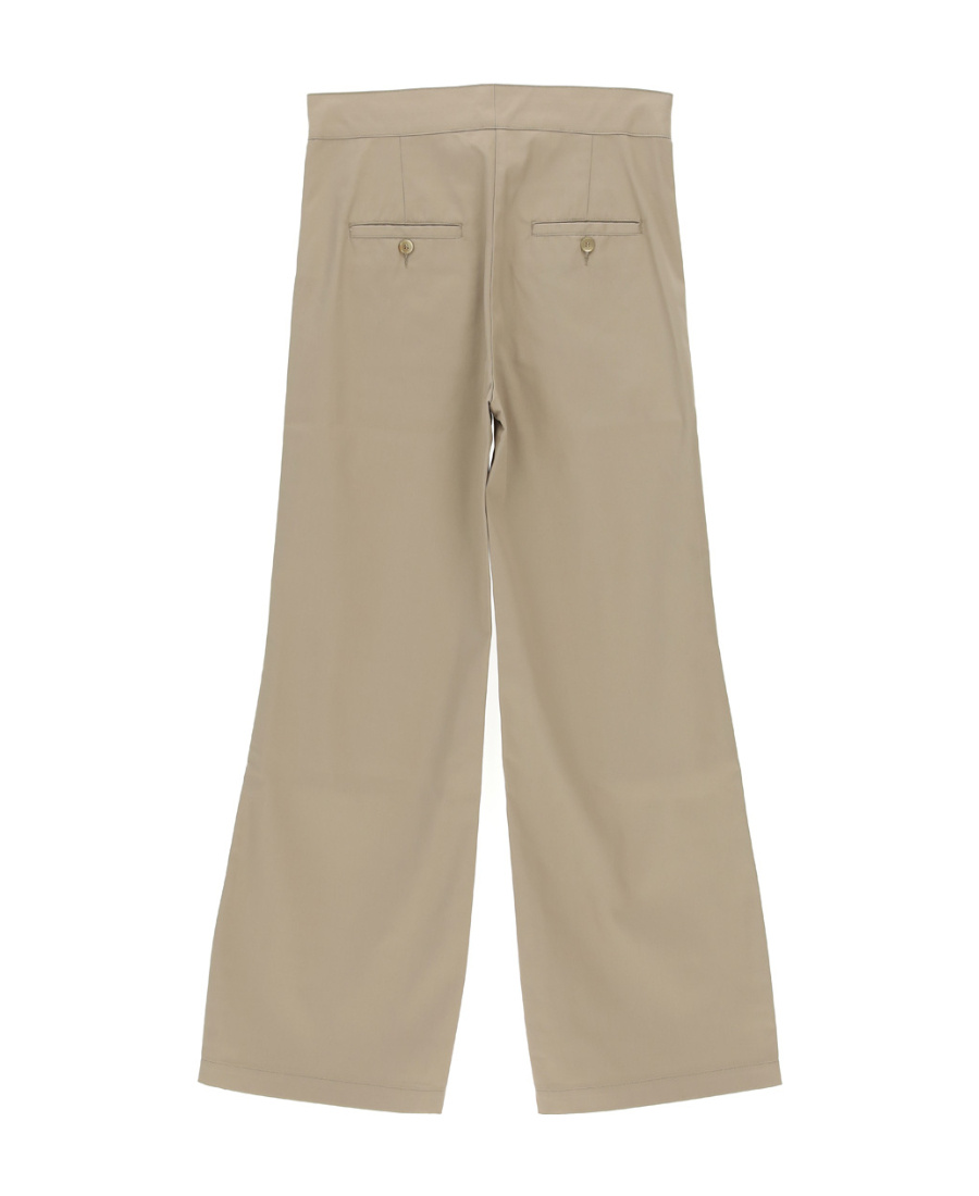 Palm Angels Reversed Waistband Chino Pant Beige  Whi In Nude