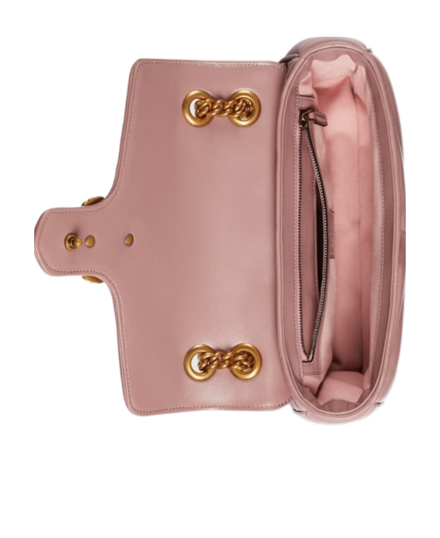 Gucci Gg Marmont Small Shoulder Bag In Pink