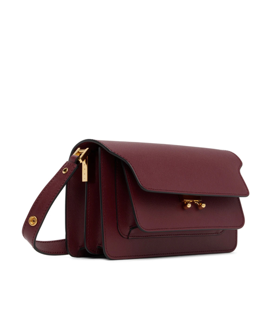 Marni East/west Trunk Crossbody Bag In Red