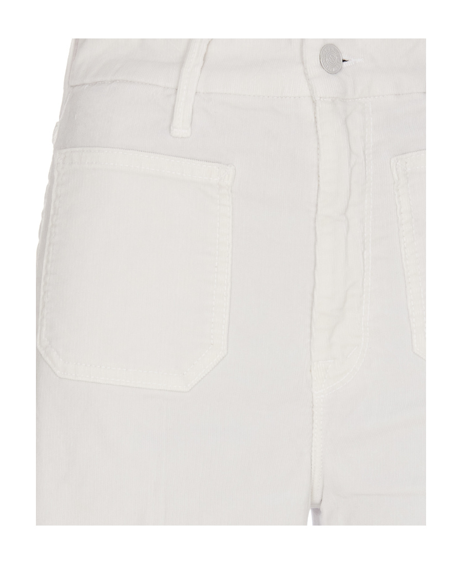 Mother Jeans The Dodger Sneak White In White