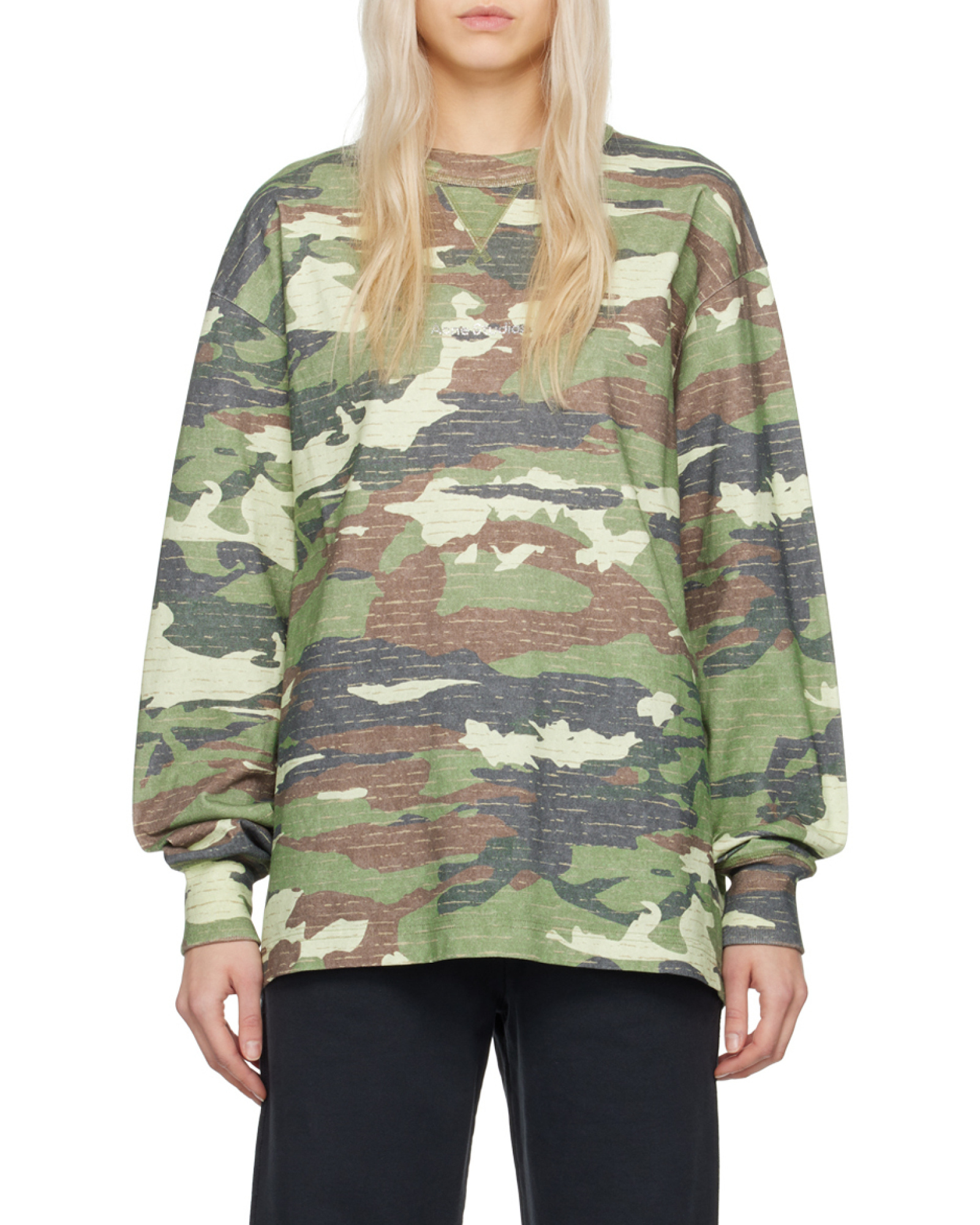 Acne Studios Camouflage-print Cotton Sweatshirt