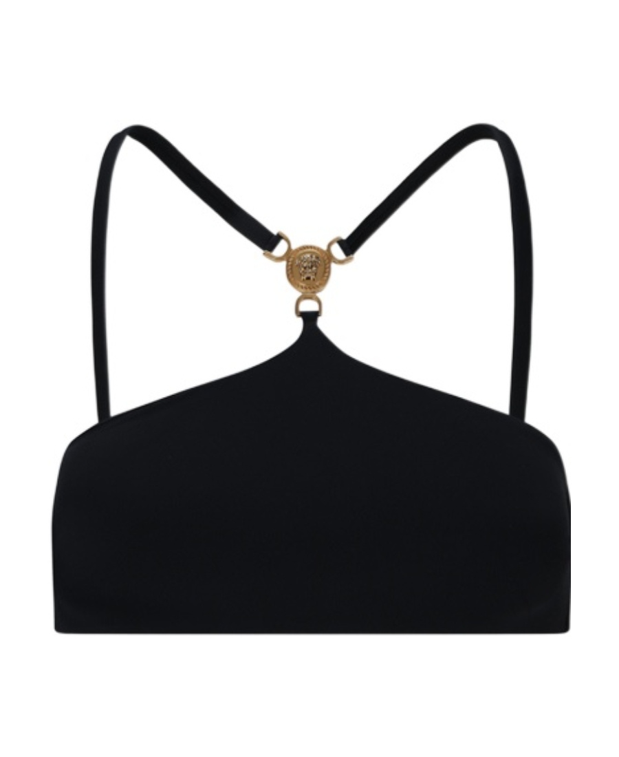 Versace Bikini Tops In Black