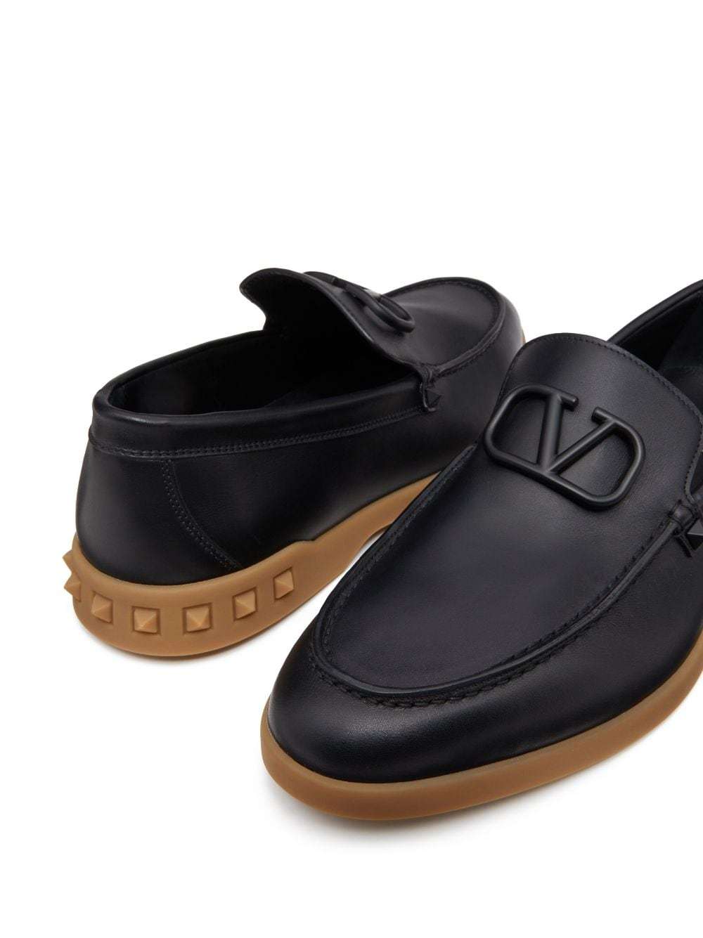 Valentino Loafers In Black