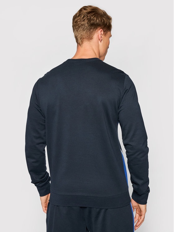 Ea7 Color Logo Printed Sweater In Black