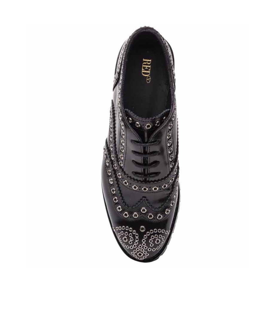 Red Valentino Strapped Riveted Niujin Shoes In Black