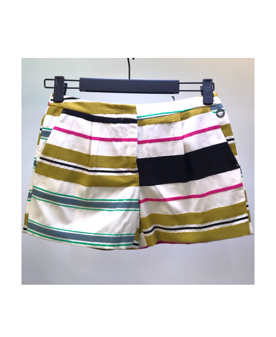 Iceberg Striped Detail Shorts In White