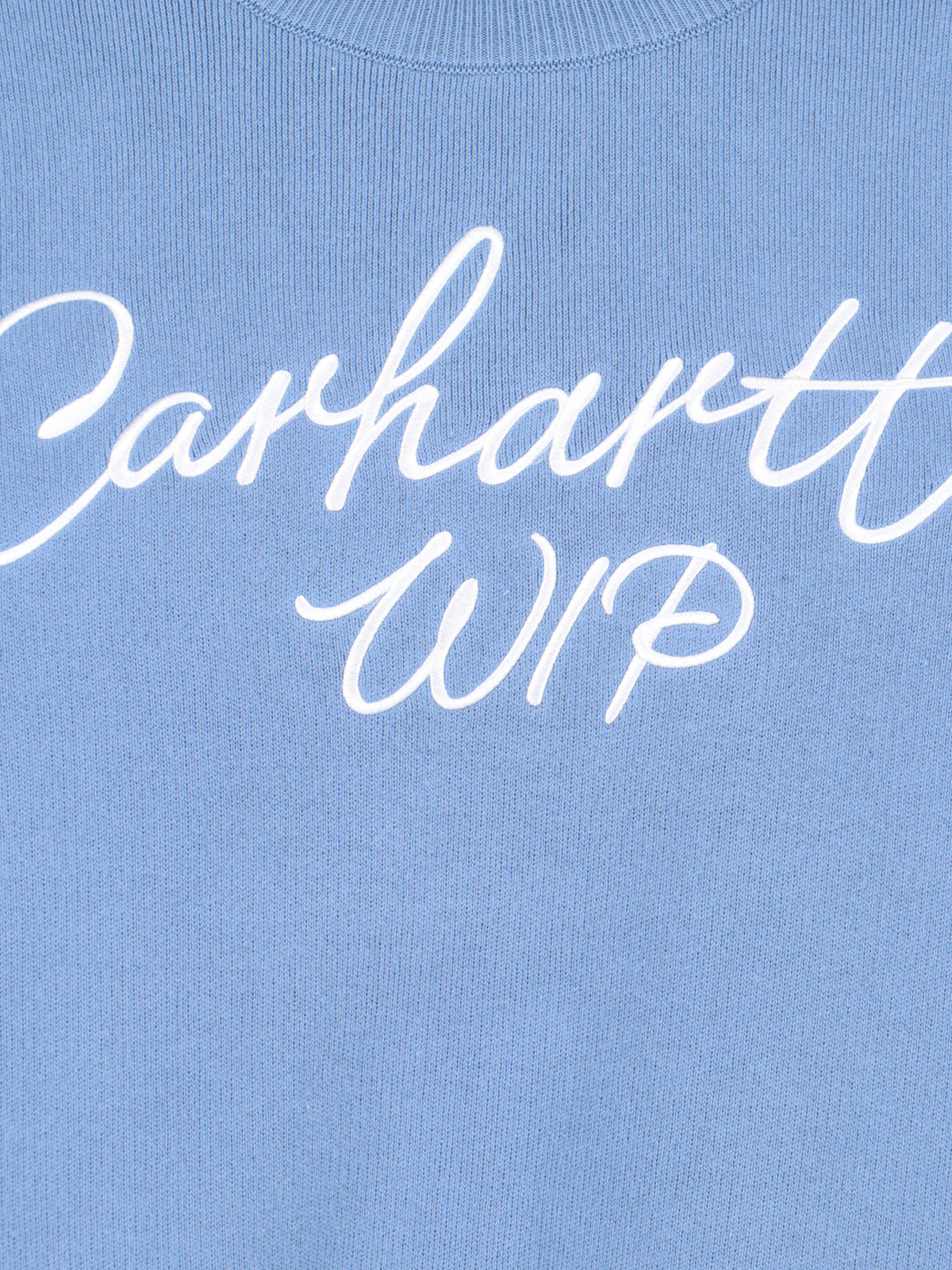 Carhartt Wip Logo Embroidered Crewneck Jumper In Blue