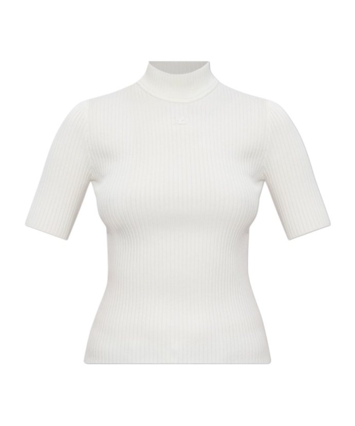 Courrèges Reedition Jumper T-shirt In White