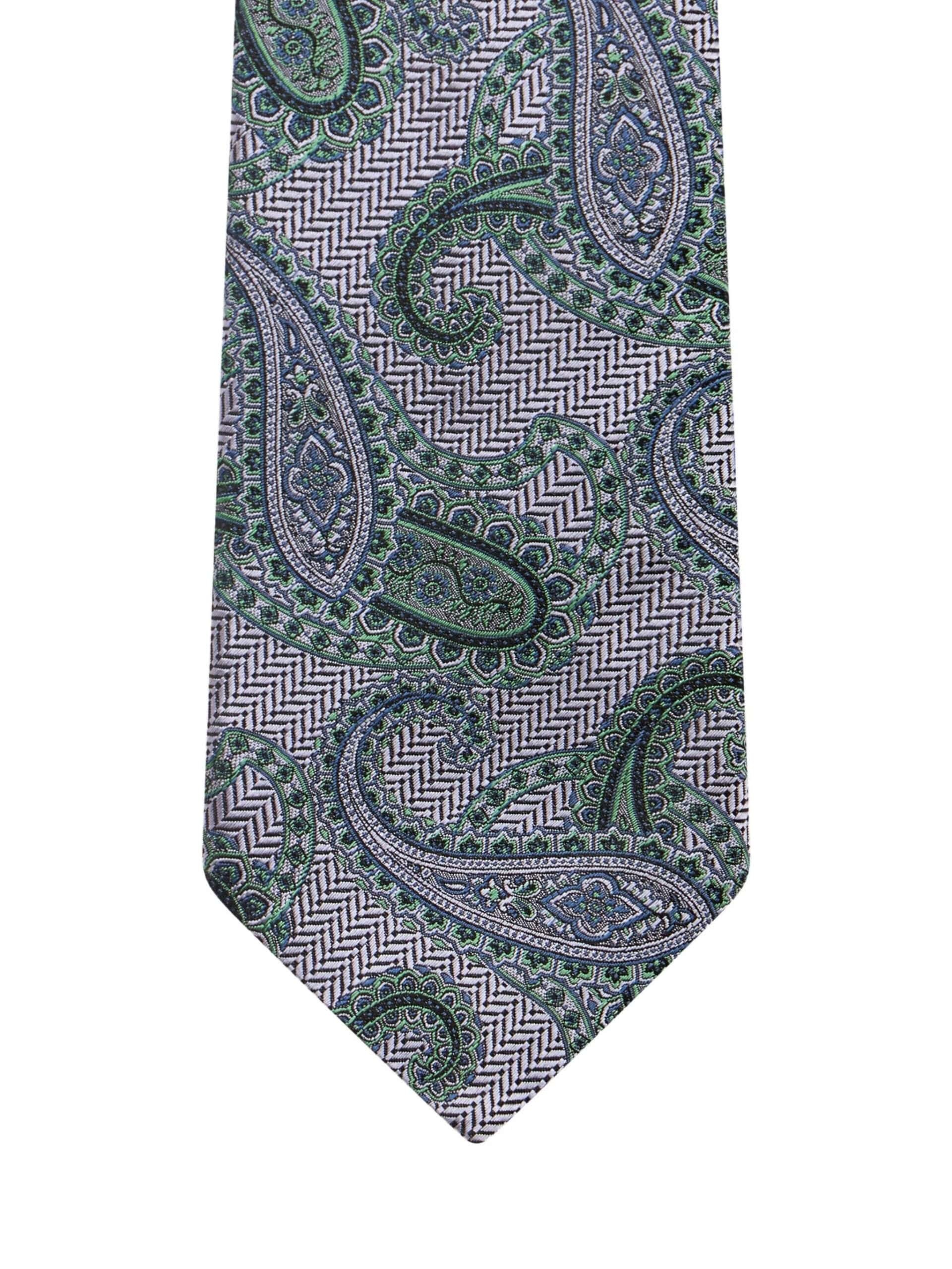 Etro Paisley-pattern Silk Tie In Blue
