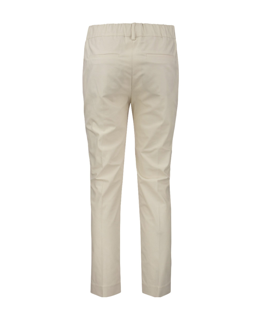 Brunello Cucinelli High-waisted Cropped Trousers In Nude