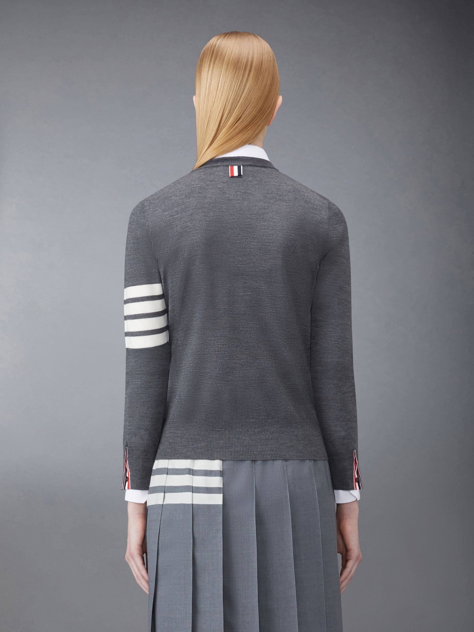Thom Browne Crewneck Sweatshirt In Gray