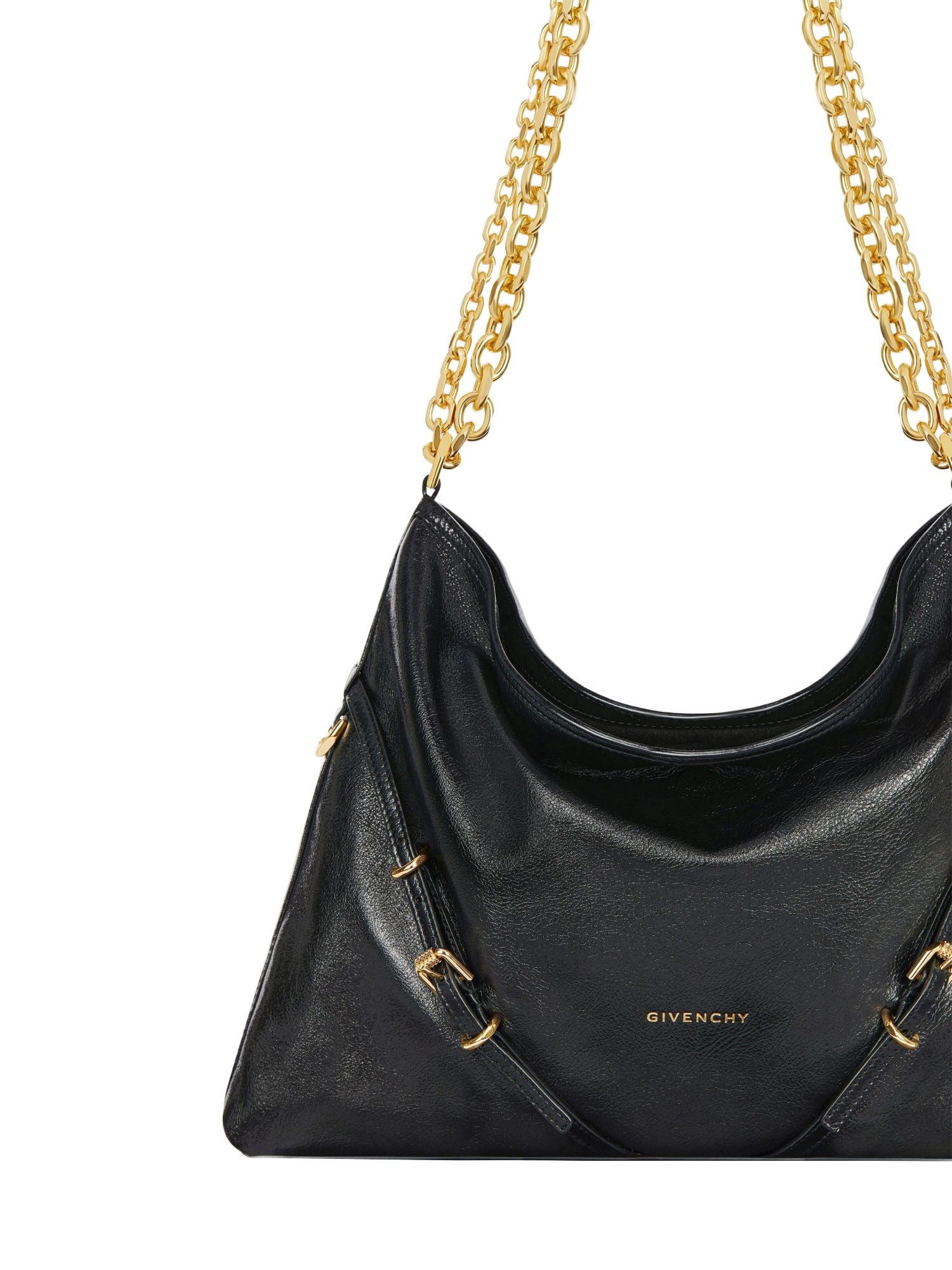 Givenchy Medium Voyou Chain Bag In Leather In Black