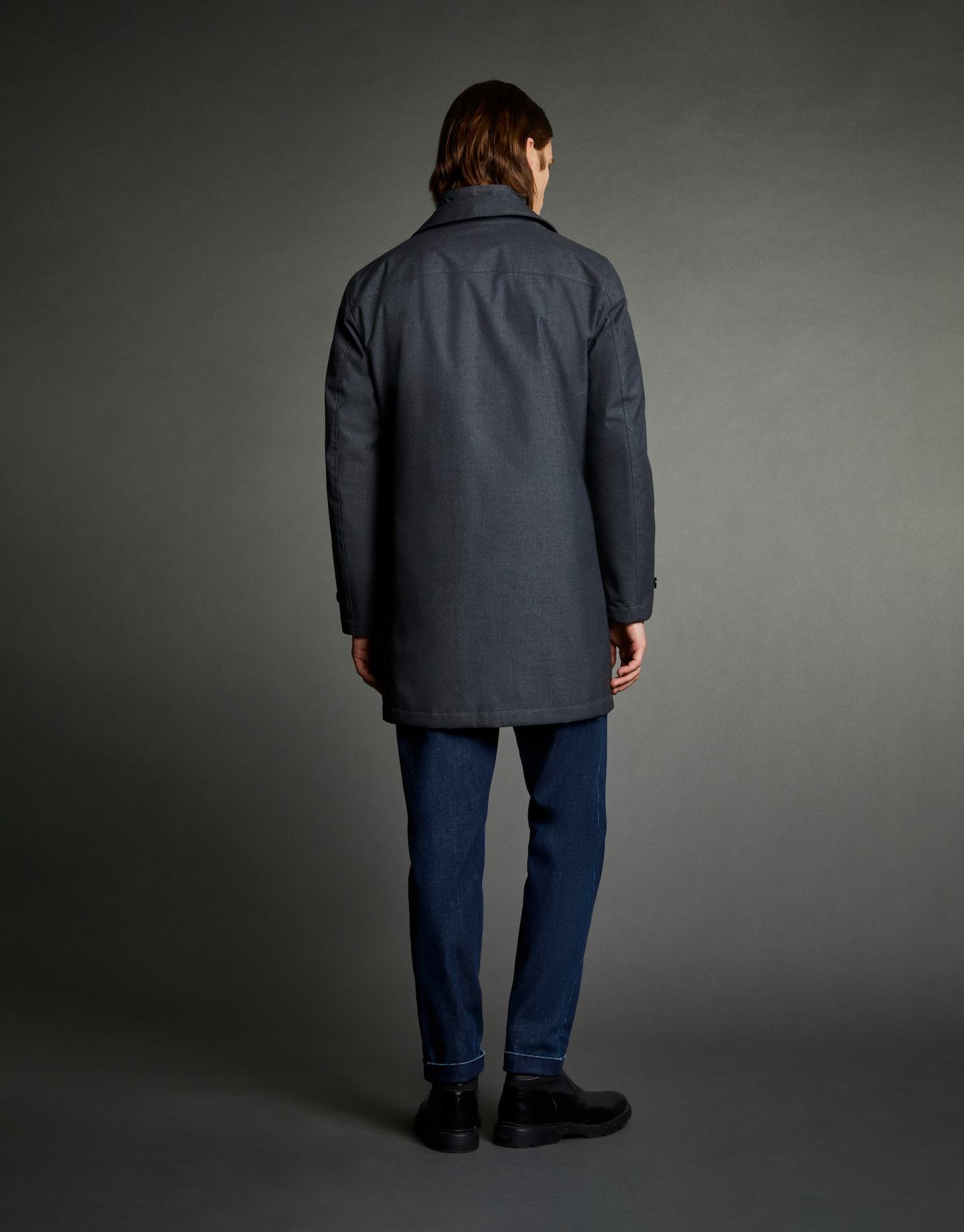 Fay Long-sleeved Windbreaker In Black