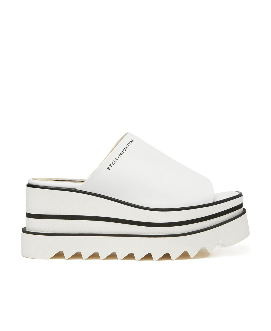 Stella Mccartney Sneak Elyse Clogs With Plateau In White