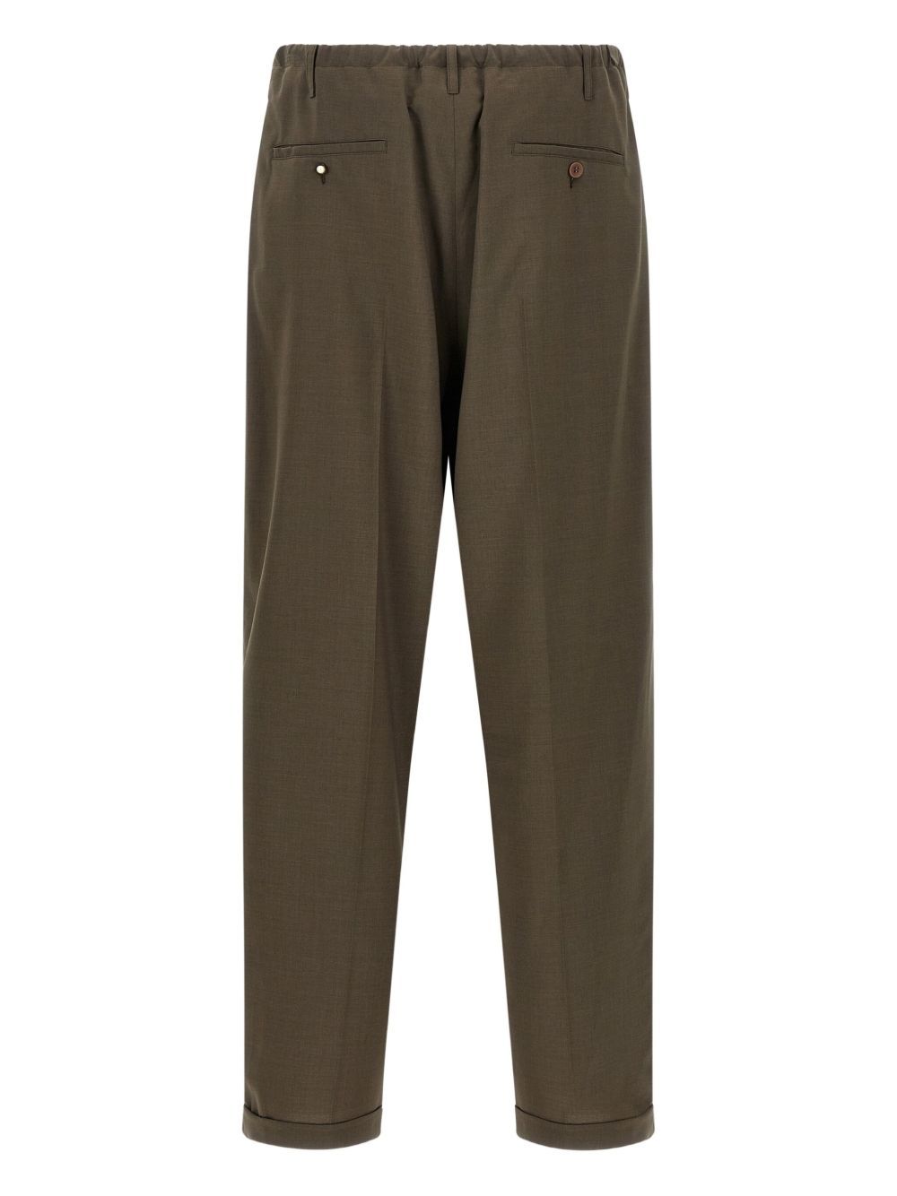 Magliano Tailored Trousers With Pleats And Pockets In Brown