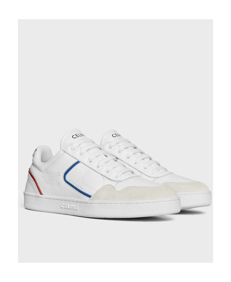 Celine Ct-10 Strapped Low-top Casual Shoes In White