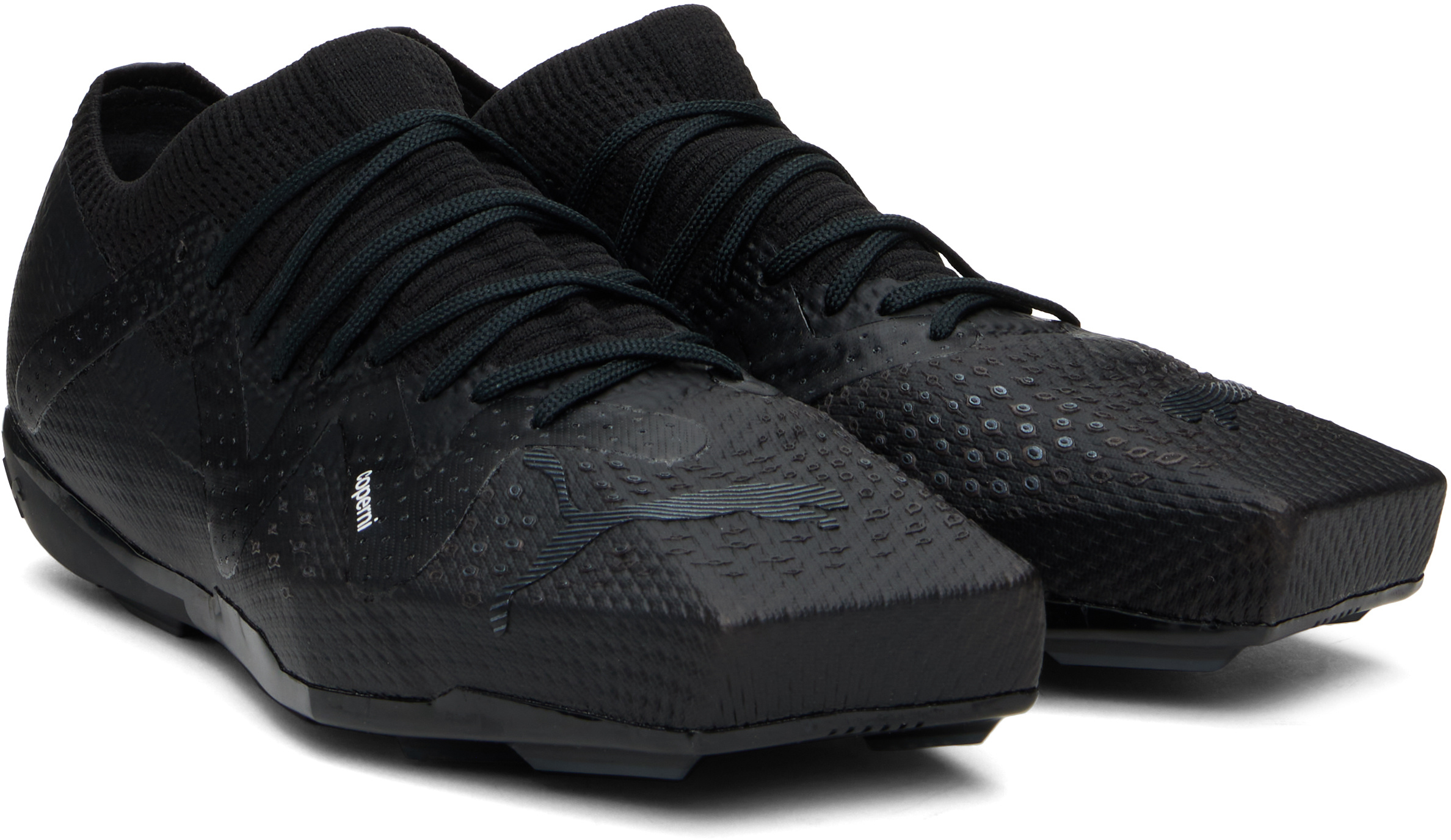 Coperni Leather And Fabric 90sqr Sneakers In Black