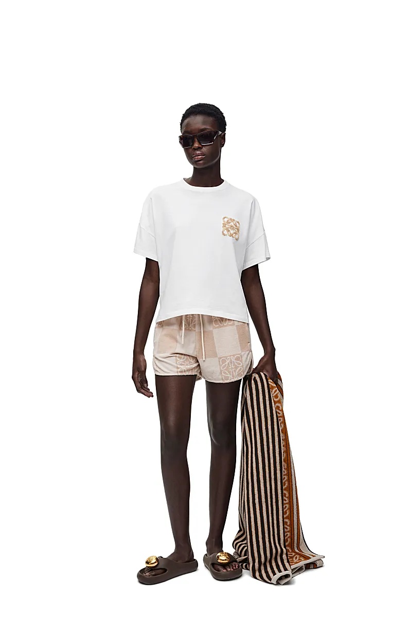 Loewe Boxy Fit T-shirt In Cotton In White