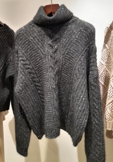 Max Mara High-neck Long-sleeved Knitwear In Black