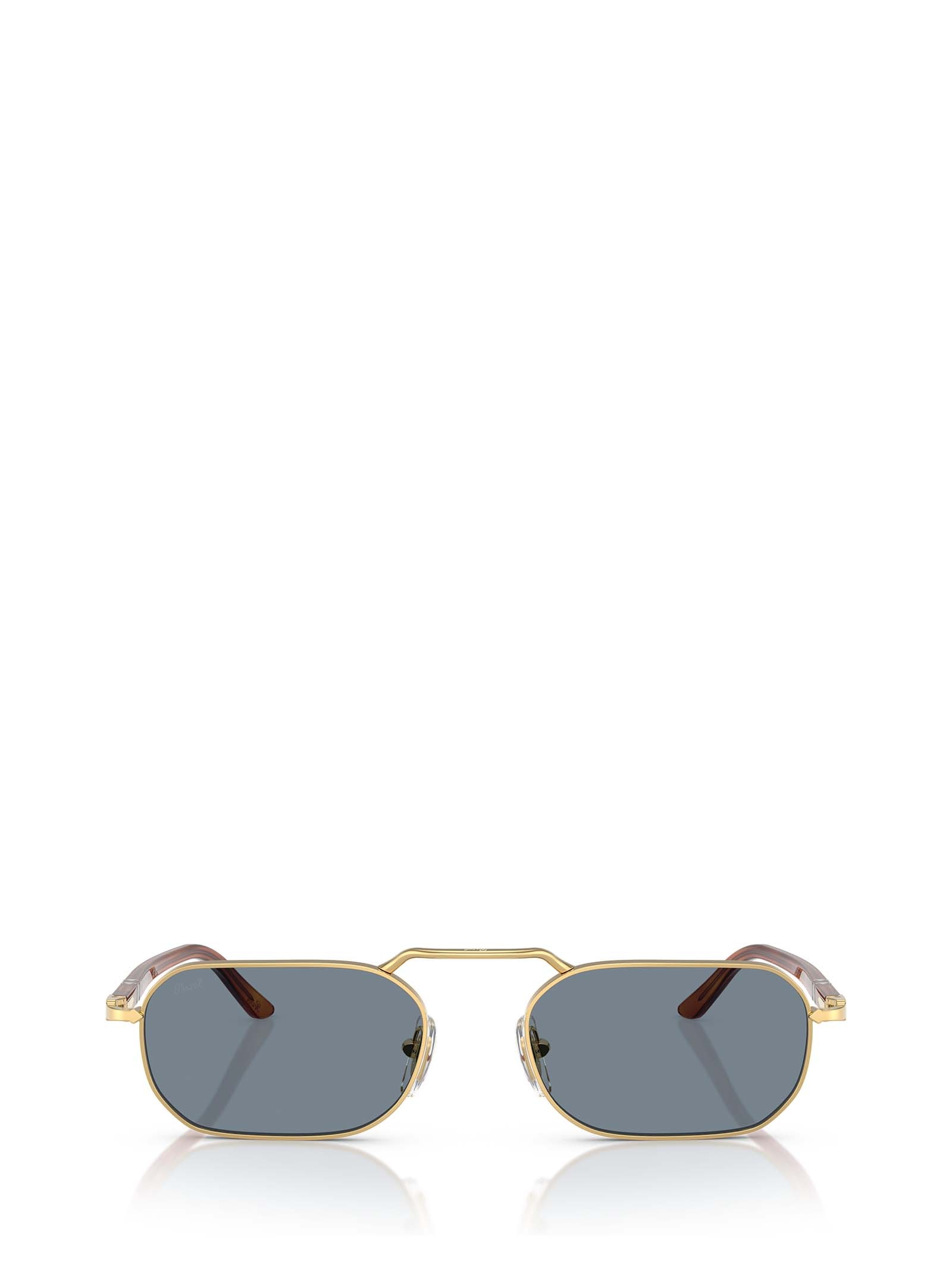 Persol Rectangular Frame Sunglasses In Gold